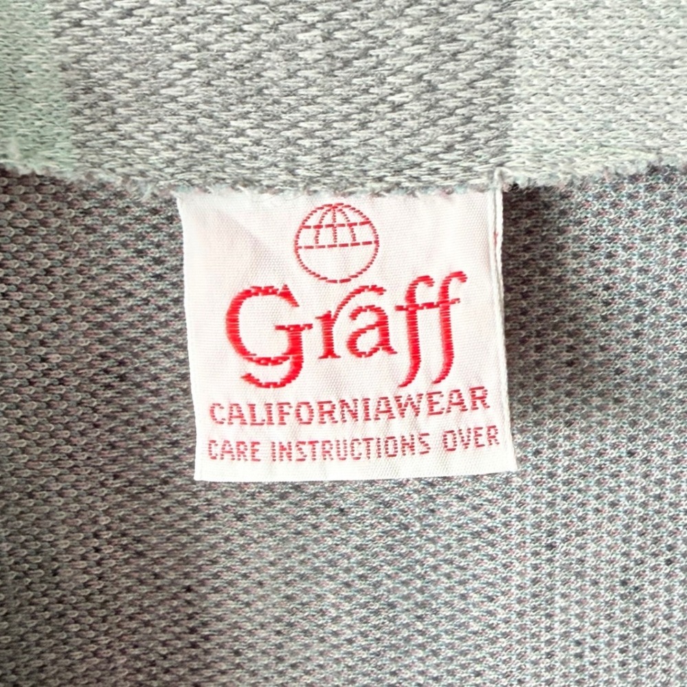 Vintage 80s Graff Californiawear Knit Jacket Pants 2 Piece Lounge Pant Set L - Picture 3 of 9